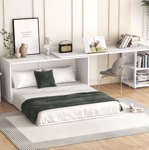 Queen Size desk table Murphy bed