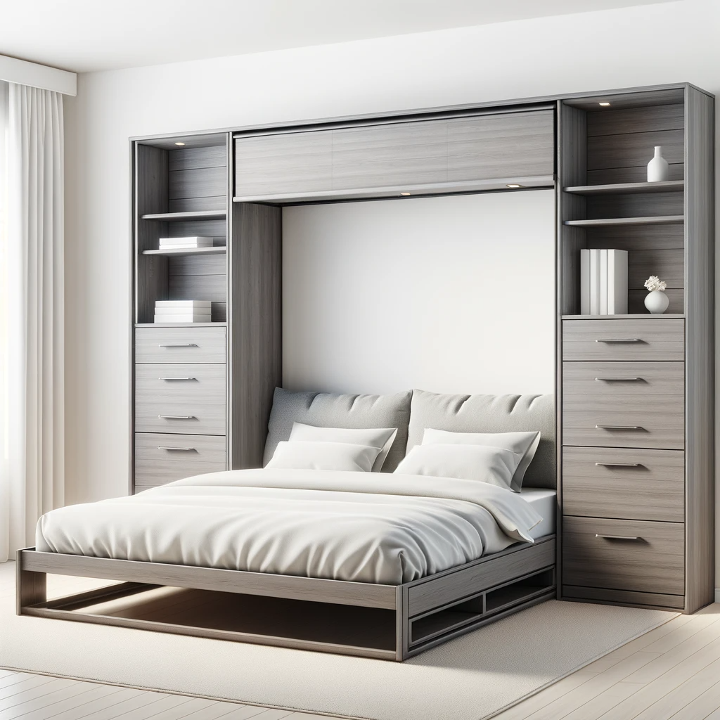 Modern Grey Murphy bed