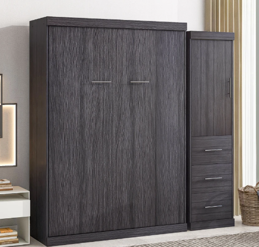 Dark modern look Murphy bed